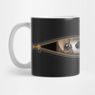 Puppy Peeking - Funny Dog Mug